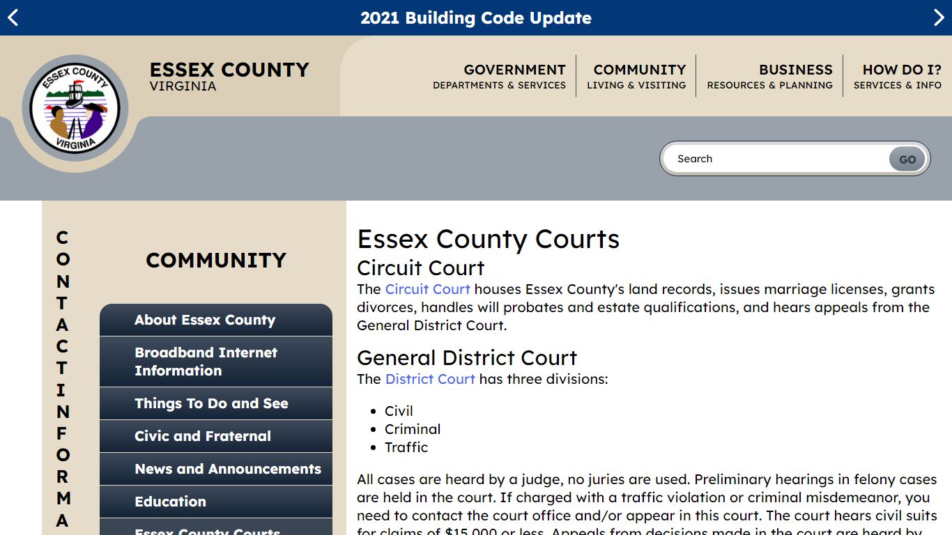 Essex County Courts